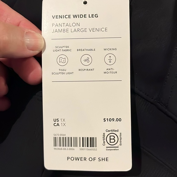 NWT Athleta Venice Wide Leg Pant size 1X. - Picture 8 of 10